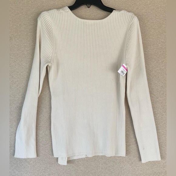 🌾 OPEN EDIT Rib Scoop Neck Sweater - Picture 2 of 11